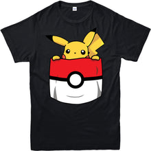 Load image into Gallery viewer, Pikachu Pokeball T-shirt