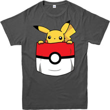 Load image into Gallery viewer, Pikachu Pokeball T-shirt