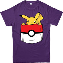 Load image into Gallery viewer, Pikachu Pokeball T-shirt