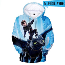 Load image into Gallery viewer, Child Skinny Tops Children's 3D Sweatshirt for Boy How To Train Your Dragon