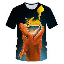 Load image into Gallery viewer, 3D printed Detective Pikachu T-shirt