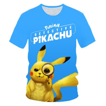 Load image into Gallery viewer, 3D printed Detective Pikachu T-shirt