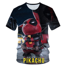 Load image into Gallery viewer, 3D printed Detective Pikachu T-shirt