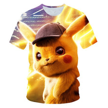 Load image into Gallery viewer, 3D printed Detective Pikachu T-shirt