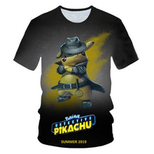 Load image into Gallery viewer, 3D printed Detective Pikachu T-shirt