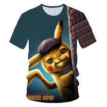 Load image into Gallery viewer, 3D printed Detective Pikachu T-shirt