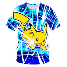 Load image into Gallery viewer, 3D printed Detective Pikachu T-shirt