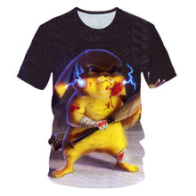 Load image into Gallery viewer, 3D printed Detective Pikachu T-shirt