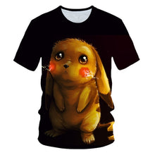 Load image into Gallery viewer, 3D printed Detective Pikachu T-shirt