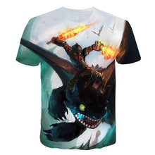 Load image into Gallery viewer, How To Train Your Dragon 3D Printed T-shirt